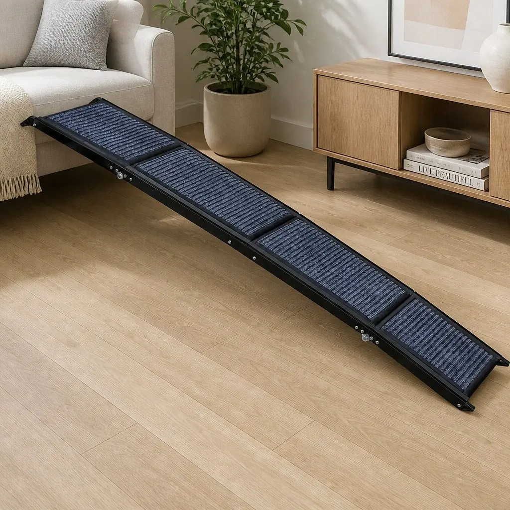 Extra Long Dog Ramp 180cm Foldable Pet Ramp Anti Slip Large Breed 100kg Portable