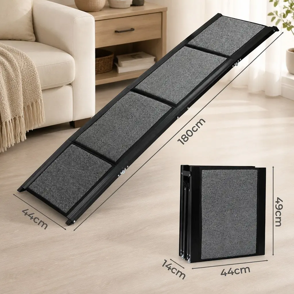 Dog Ramp Extra Long Foldable Anti-Slip Portable Ramp for Large Dogs 180cm x 44cm