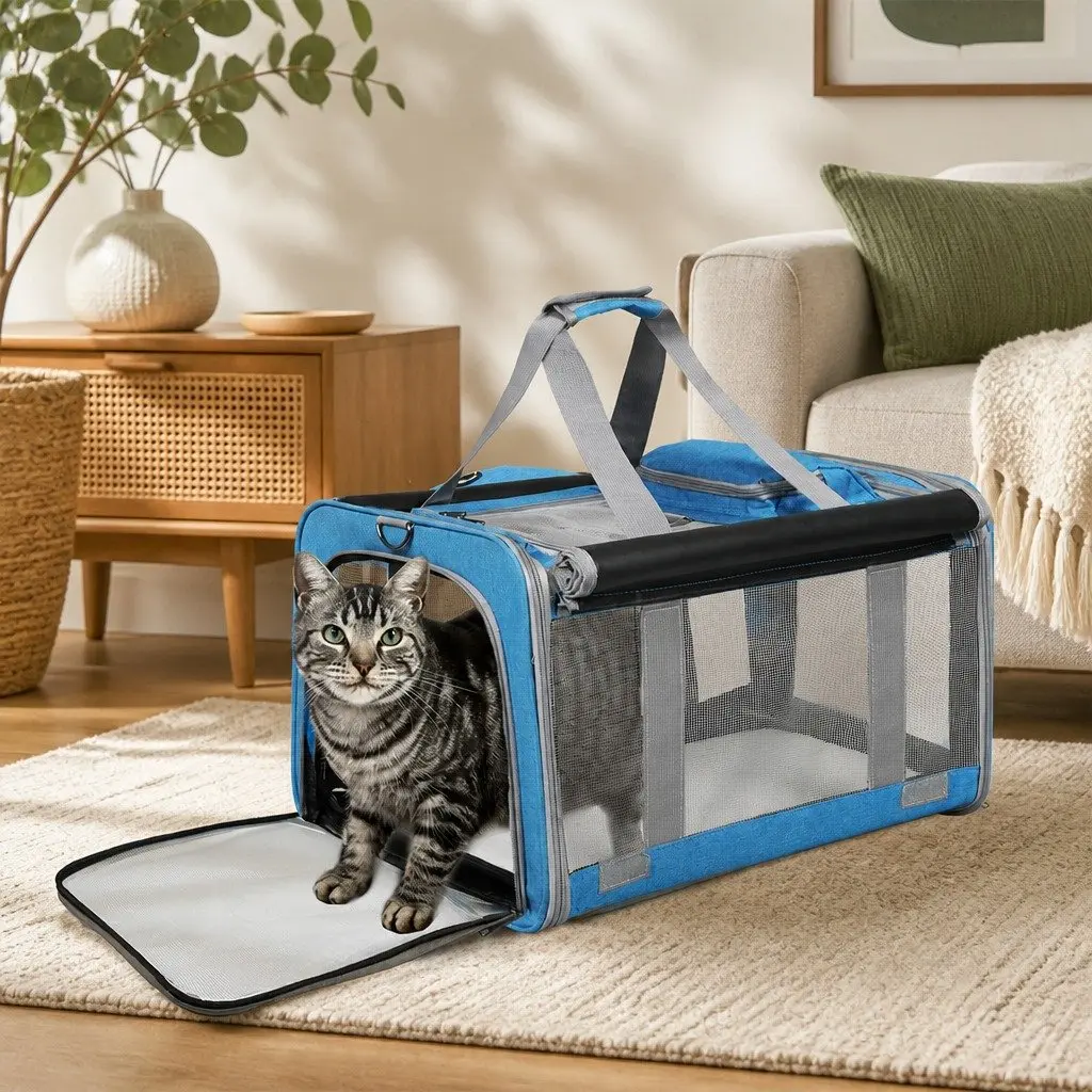 Pet Carrier Bag Portable 3 in 1 M Size Shoulder Handbag Crossbody for Dog Cat