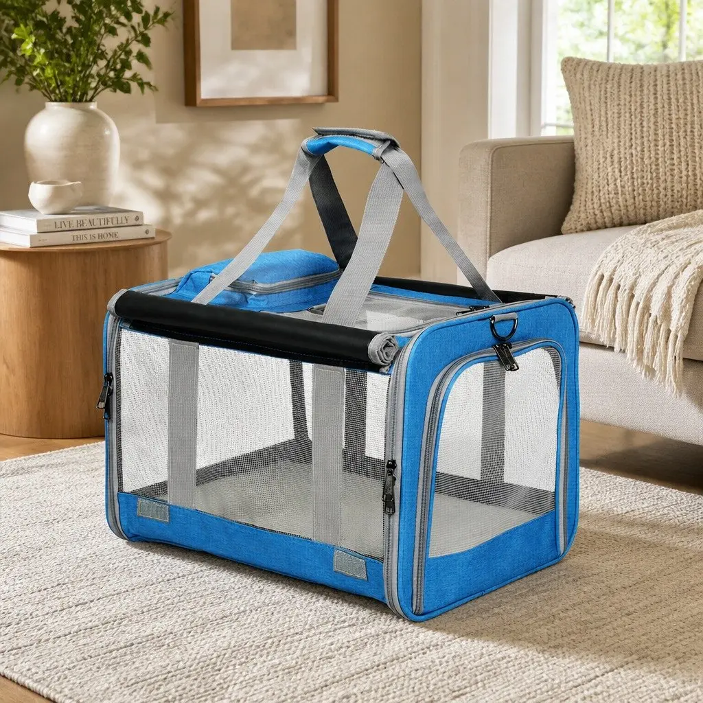 Pet Carrier Bag Portable 3 in 1 M Size Shoulder Handbag Crossbody for Dog Cat
