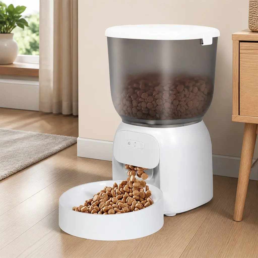 Automatic Pet Feeder 4L WiFi App Control Dog Cat Smart Feeding Station