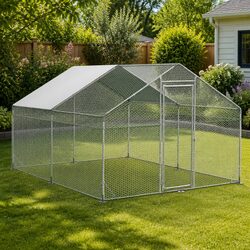 Friendly Walk-in Chicken Coop for Your Poultry 400x300x194cm