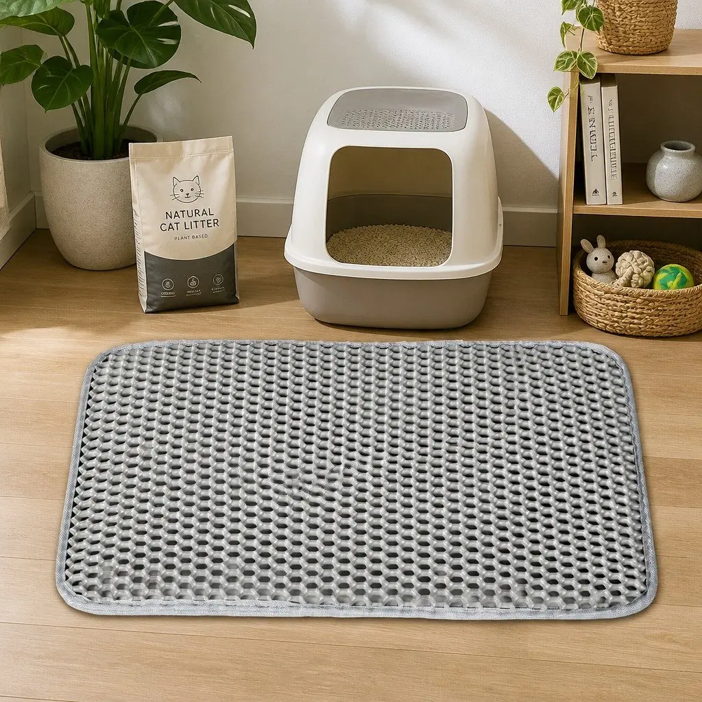 Cat Litter Mat Large Waterproof Honeycomb Double Layer Non-Slip