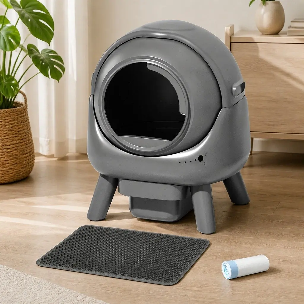 Smart Self Cleaning Cat Litter Box APP Control Rolling Automatic Sifting Pet