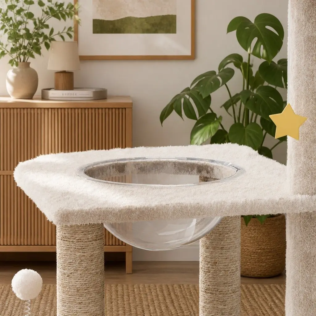 Cat Tree Tower Multi-Level Climbing Platform 172cm