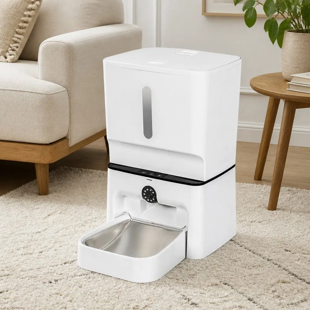 Automatic Pet Feeder 7L WiFi Camera Laser Interactive Toy Remote App Control