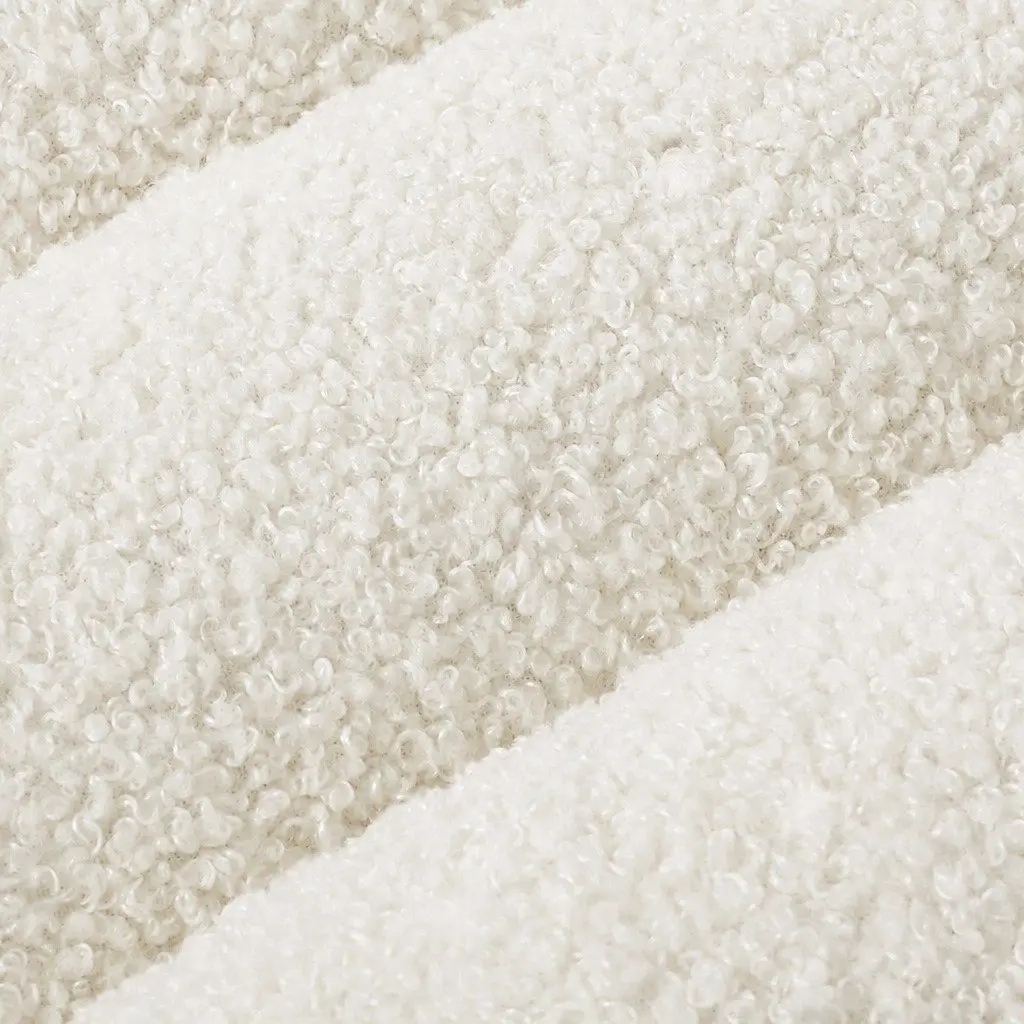 Orthopedic Dog Bed Plush Small Size Removable Washable Cover White