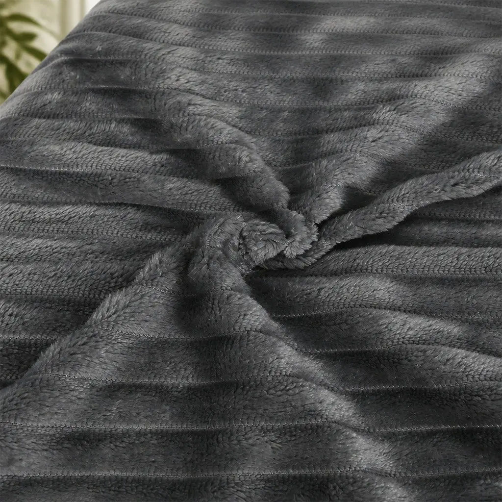 Orthopedic Dog Bed XL Grey Corduroy Removable Washable Cover Waterproof Pet