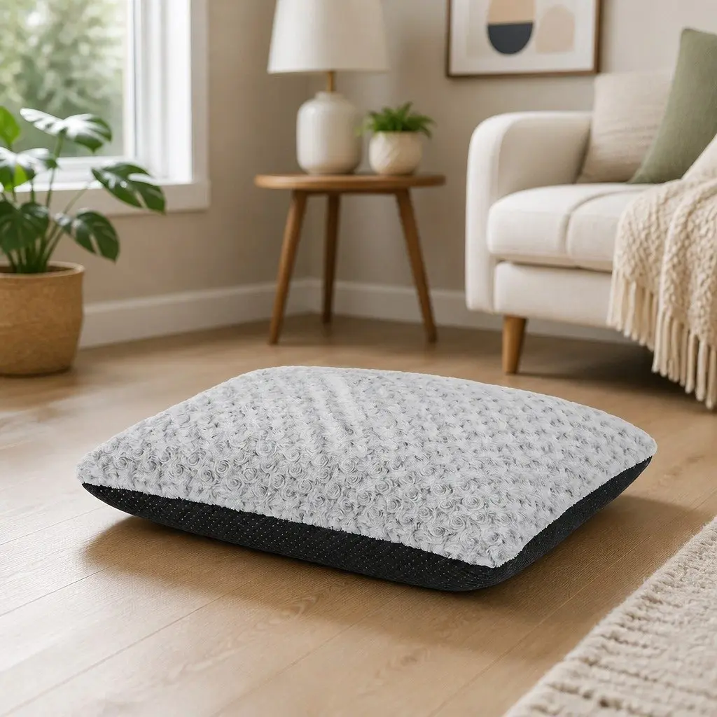 Dog Bed Soft Plush Mattress Joint Support 90cm x 60cm Washable
