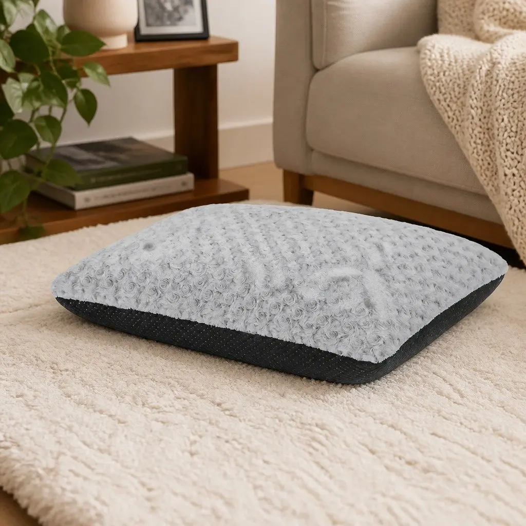 Dog Bed Soft Plush Mattress Pet Mat Joint Support Machine Washable 60cm 45cm