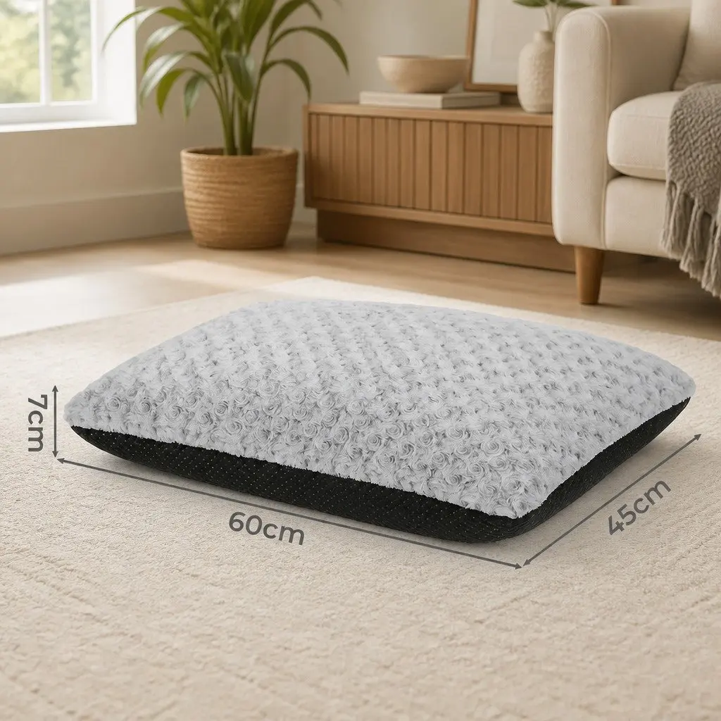 Dog Bed Soft Plush Mattress Pet Mat Joint Support Machine Washable 60cm 45cm