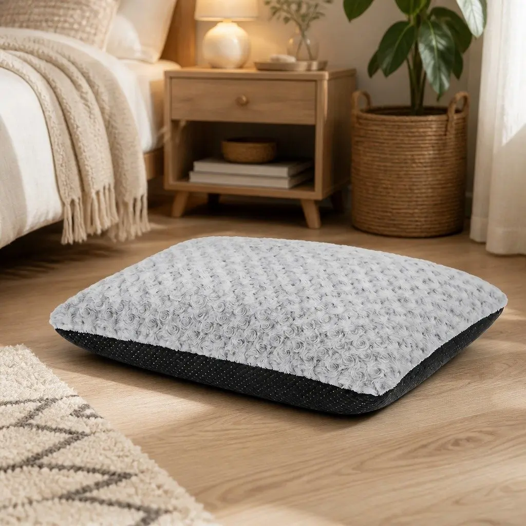 Dog Bed Soft Plush Mattress Pet Mat Joint Support Machine Washable 60cm 45cm