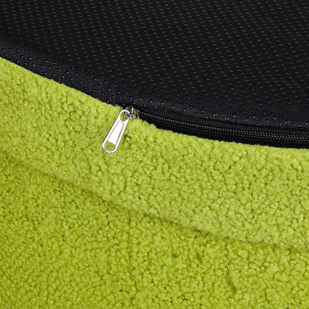 Orthopedic Memory Foam Dog Bed Calming Pet Sofa 78cm Waterproof Sherpa Fleece Bolster