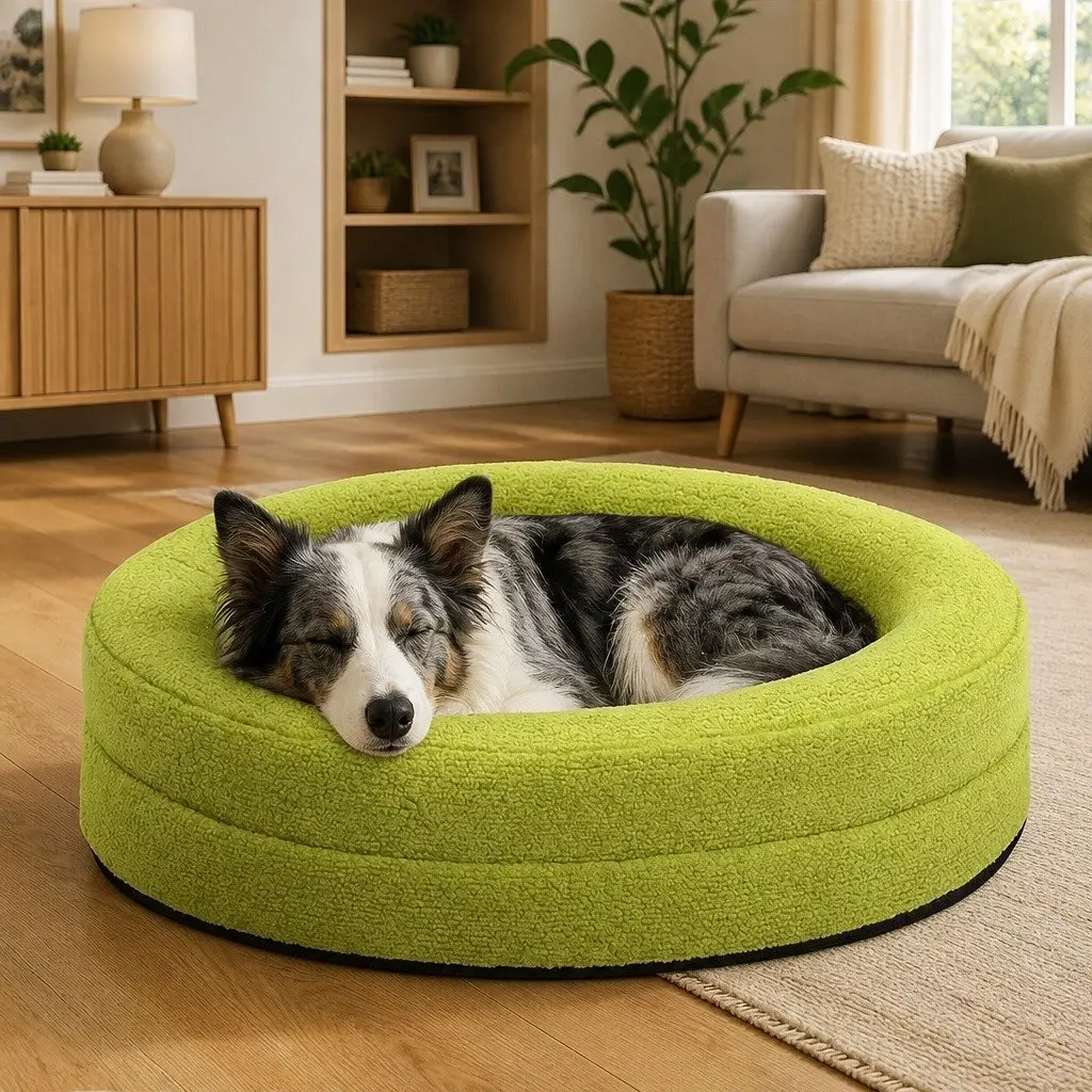 Orthopedic Memory Foam Dog Bed Waterproof Sherpa Cover XL