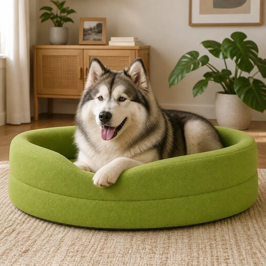 Orthopedic Memory Foam Dog Bed XX-Large Waterproof Calming Pet Sofa Sherpa
