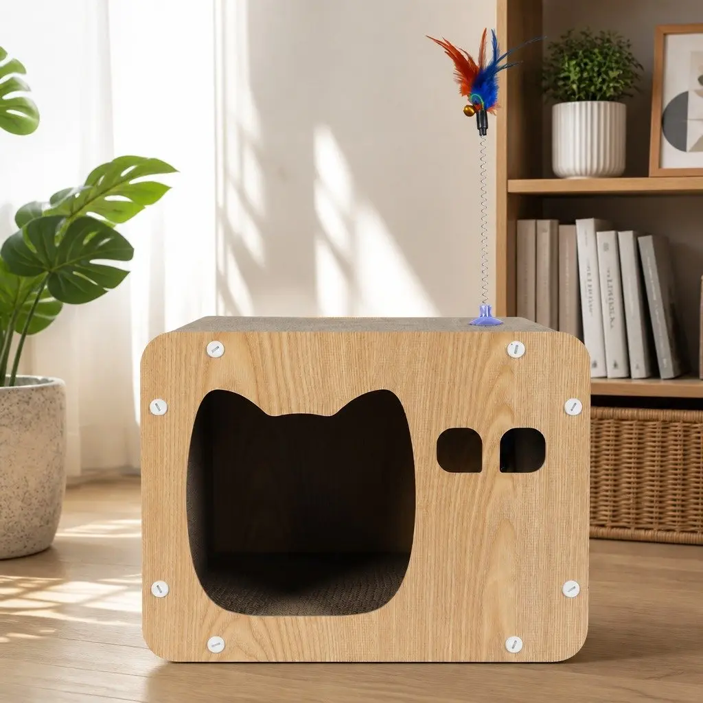 Cat Scratching Board Multi-Angle Cardboard Lounge 30cm L x 39cm W x 30cm H