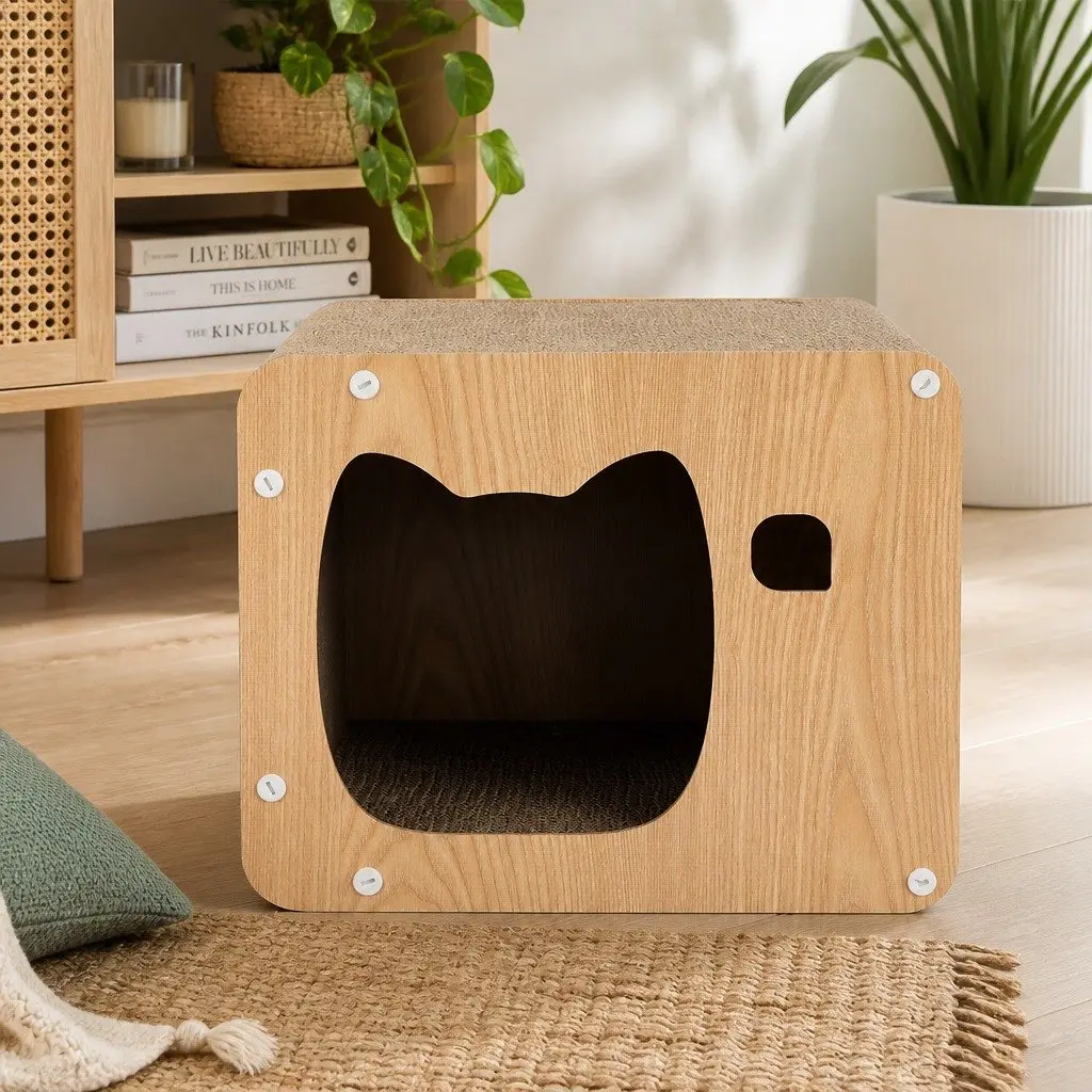 Cat Scratching Board Multi-Angle Cardboard Lounge 30cm L x 39cm W x 30cm H