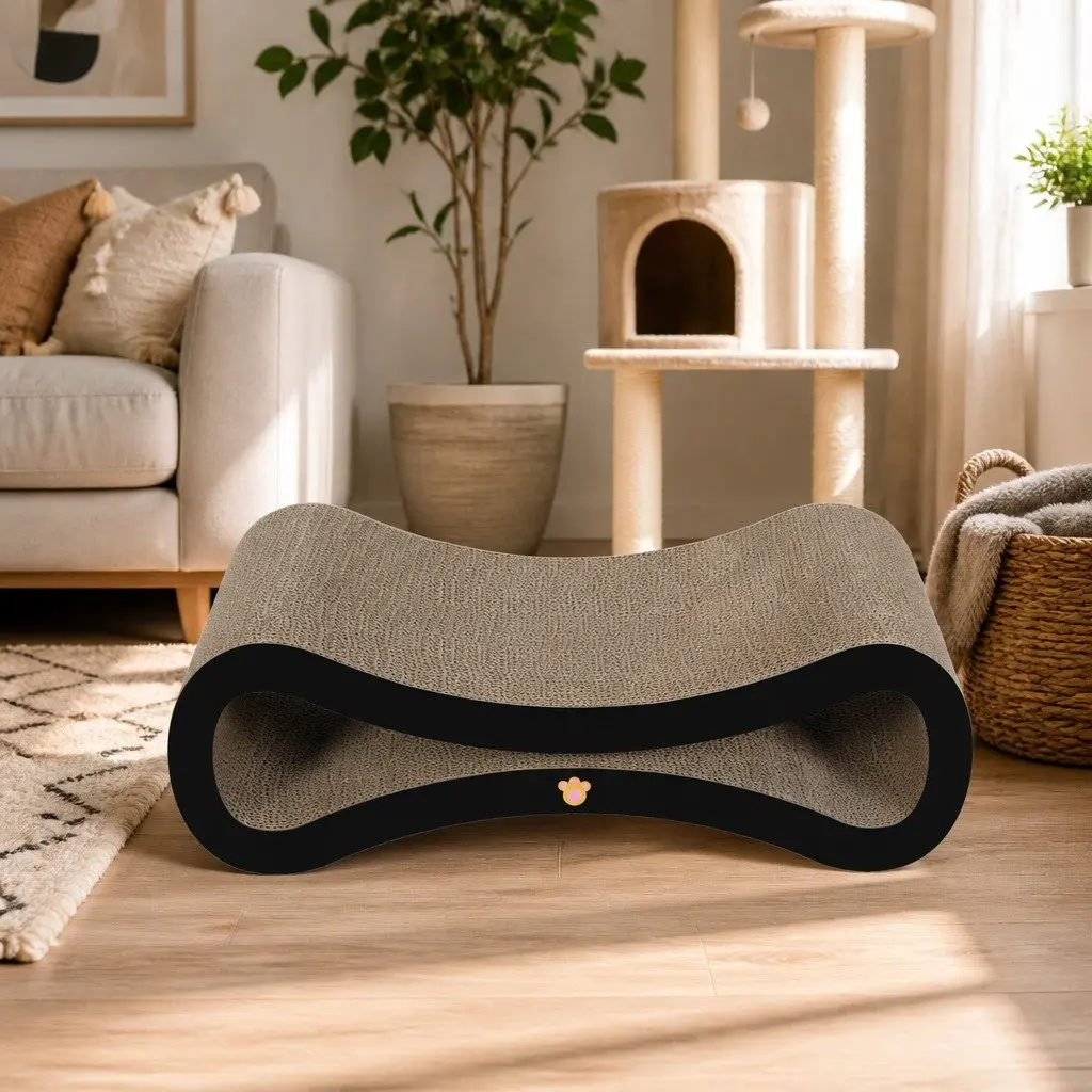 Cat Scratcher Board Bed 50cm Extra-Large Cardboard Lounger Multi-Functional