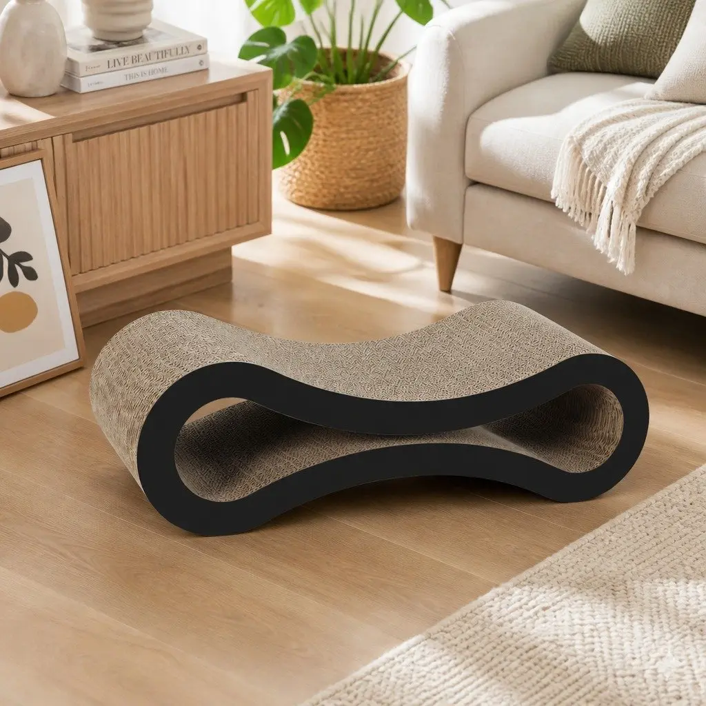 Cat Scratcher Board Bed 50cm Extra-Large Cardboard Lounger Multi-Functional