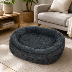 Get Cozy with an Orthopedic Plush Dog Bed Grey XXXL