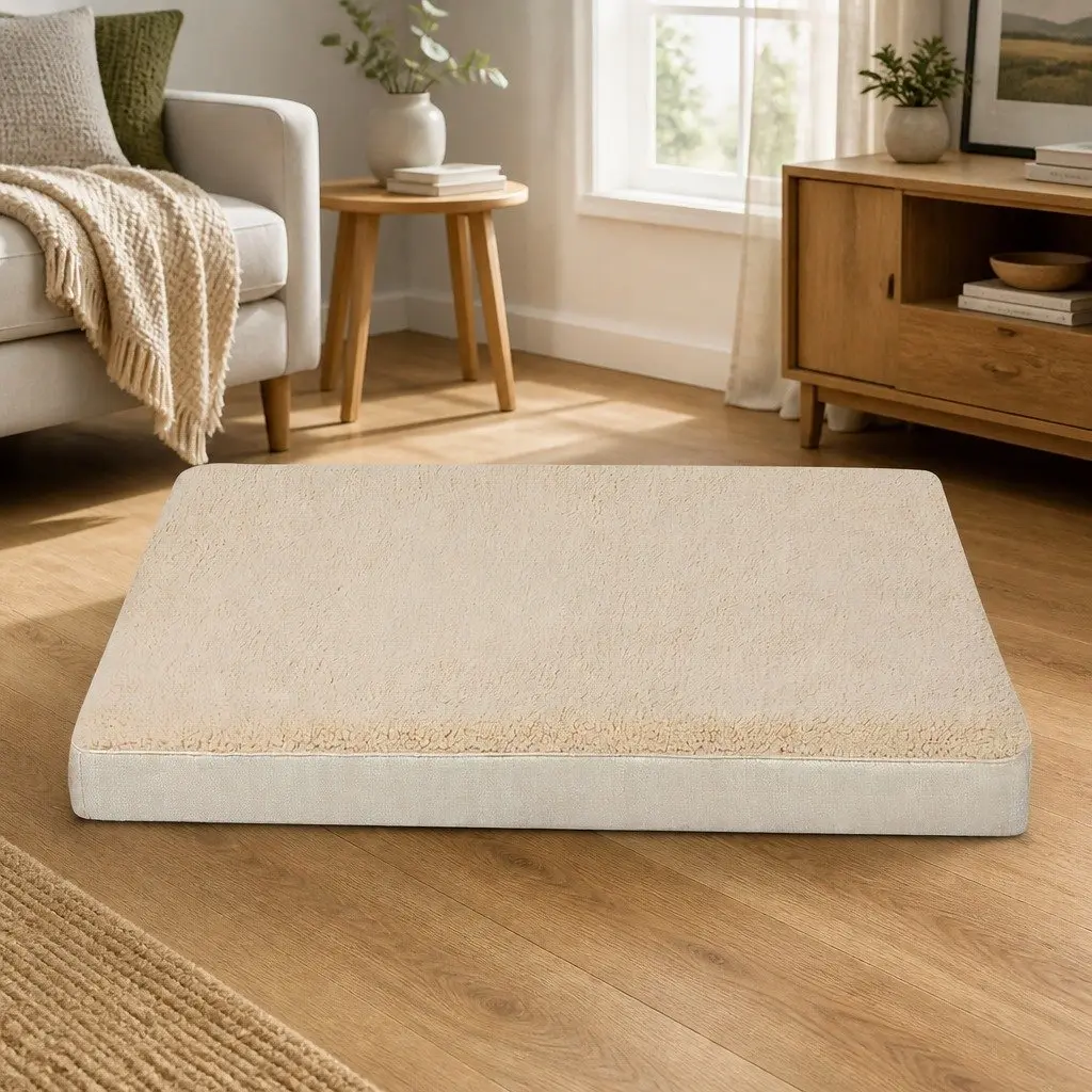 Dog Bed Soft Cushion Removable Washable Cover Non-Slip Indoor 130 x 100 x 15 cm