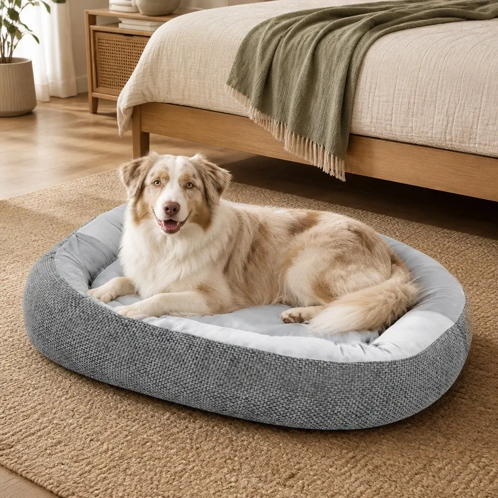 Pet Bed Orthopedic Plush Soft Non Slip 130cm x 100cm x 23cm