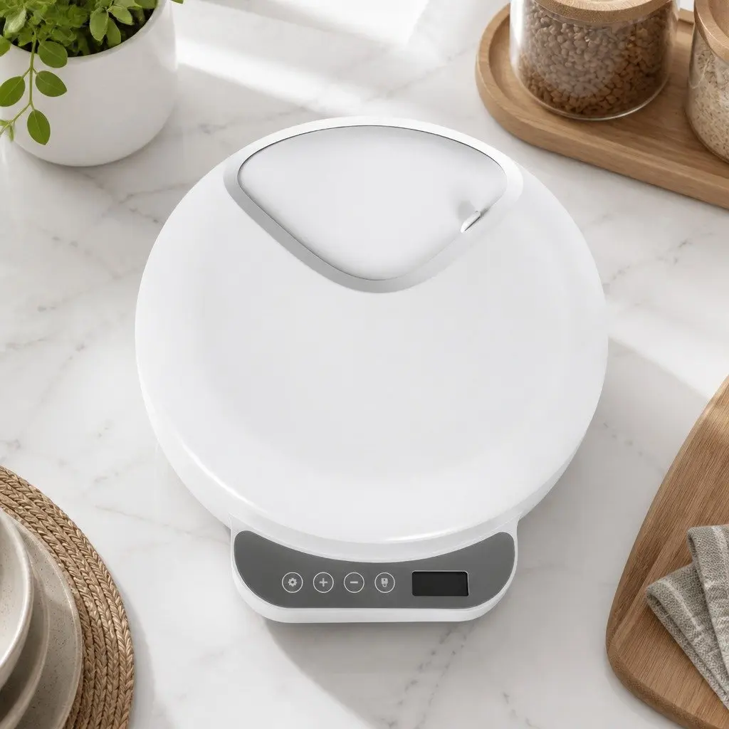 Automatic Pet Feeder 4 Meals Timer Cat Dog Chilled Food Dispenser Ice Packs