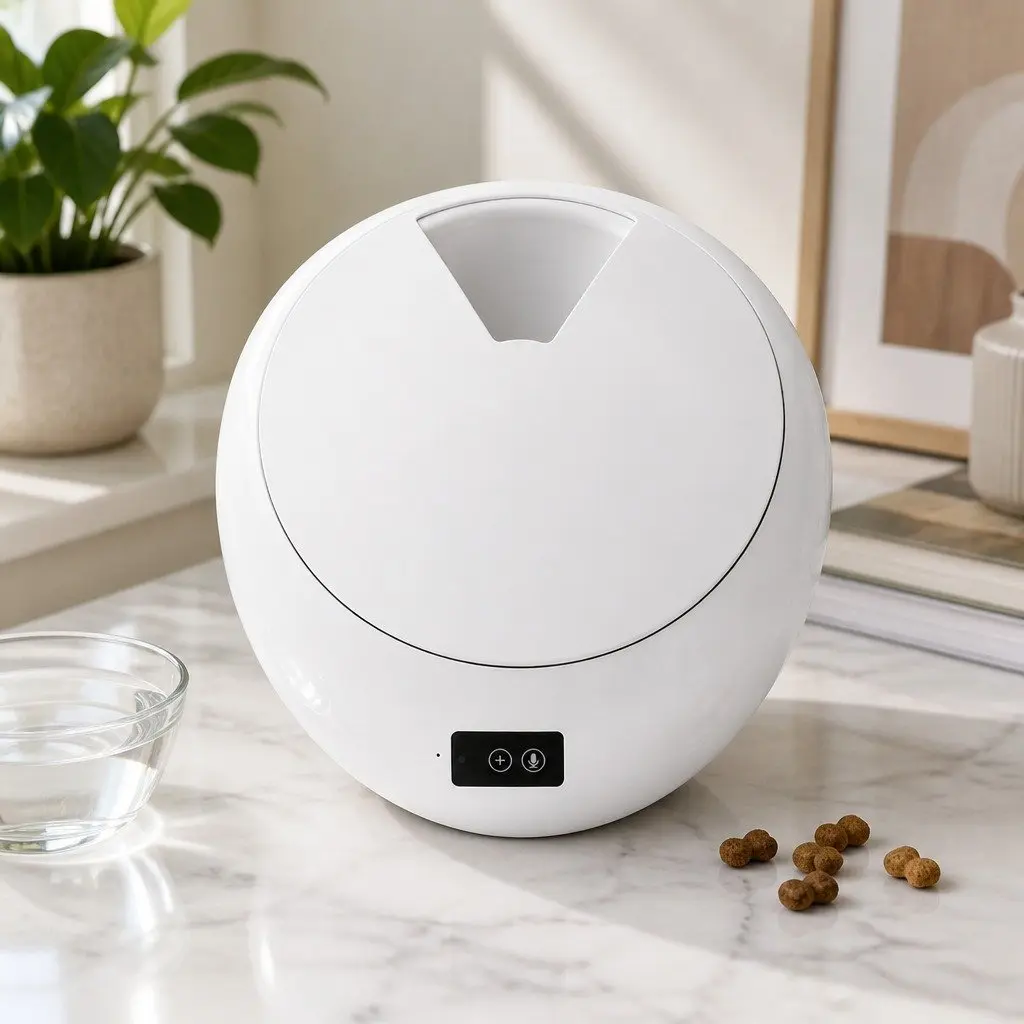 Automatic Pet Feeder Smart Timed Bowl Bluetooth App Control Six Meals