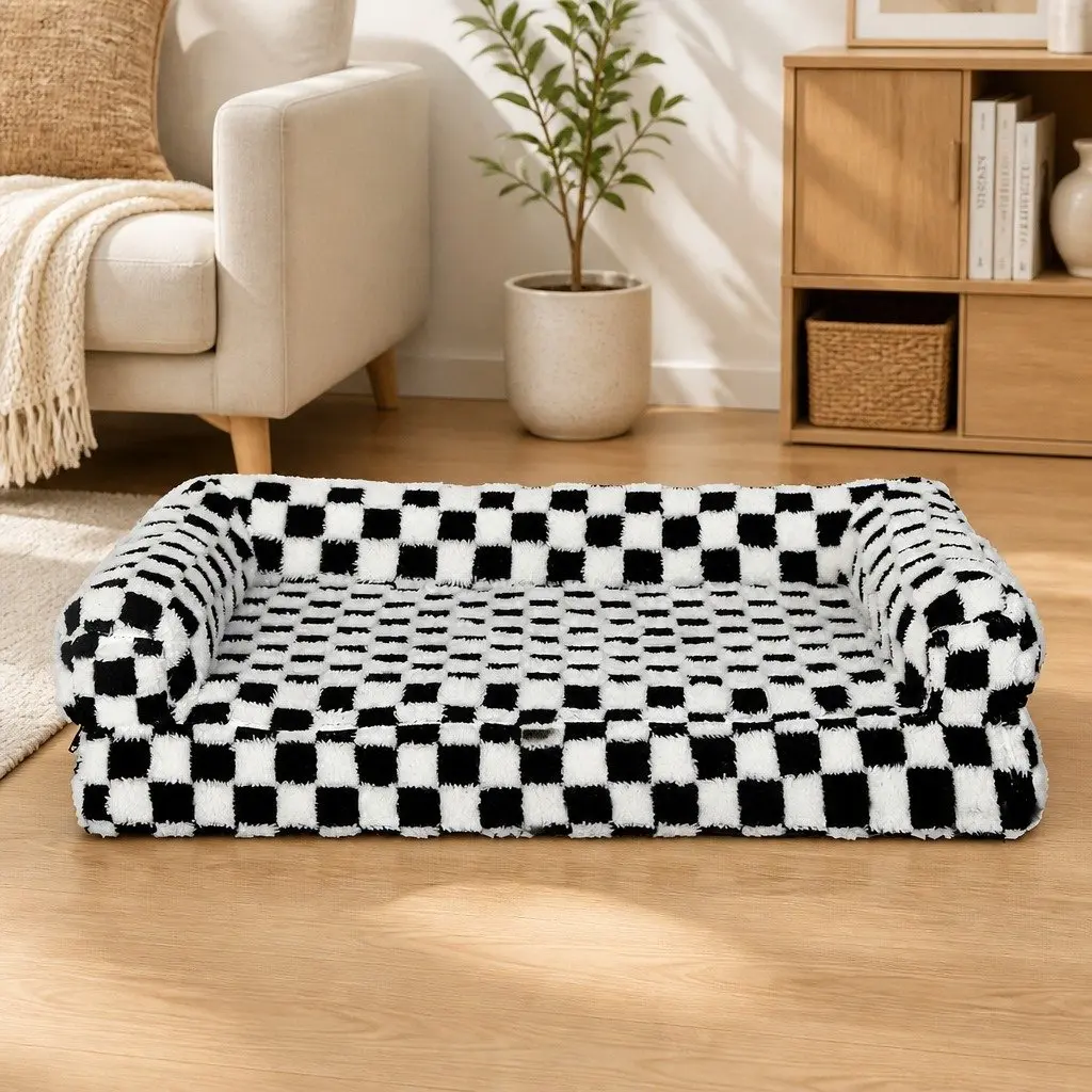 Orthopedic Dog Bed Memory Foam Calming Sofa Style Small Size