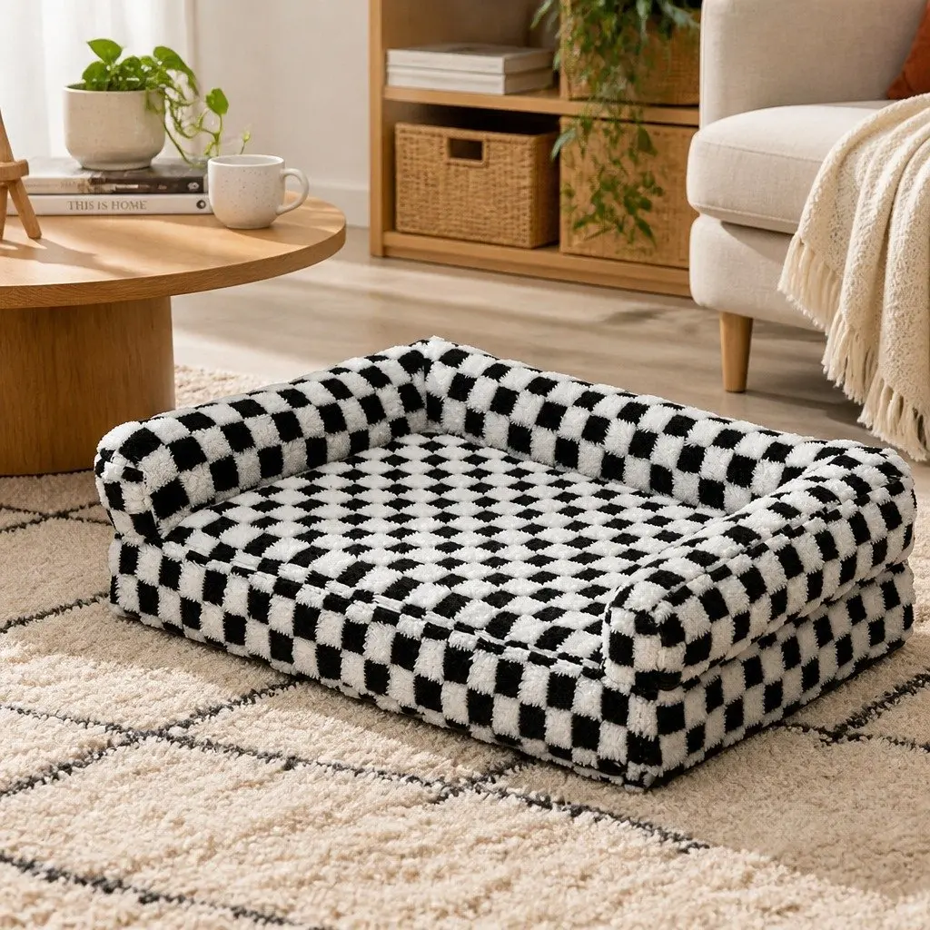Orthopedic Dog Bed Memory Foam Calming Sofa Style Small Size