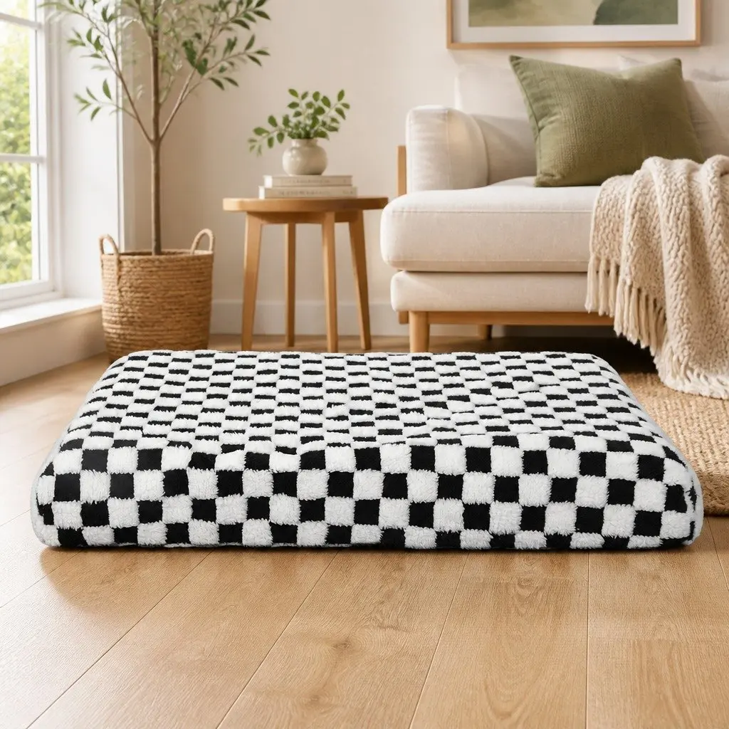 Orthopedic Dog Bed Memory Foam Waterproof Washable Non-Slip 70cm x 50cm x 11cm
