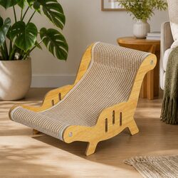 Your Cat Will Love This Friendly Scratcher Bed Lounge Chair