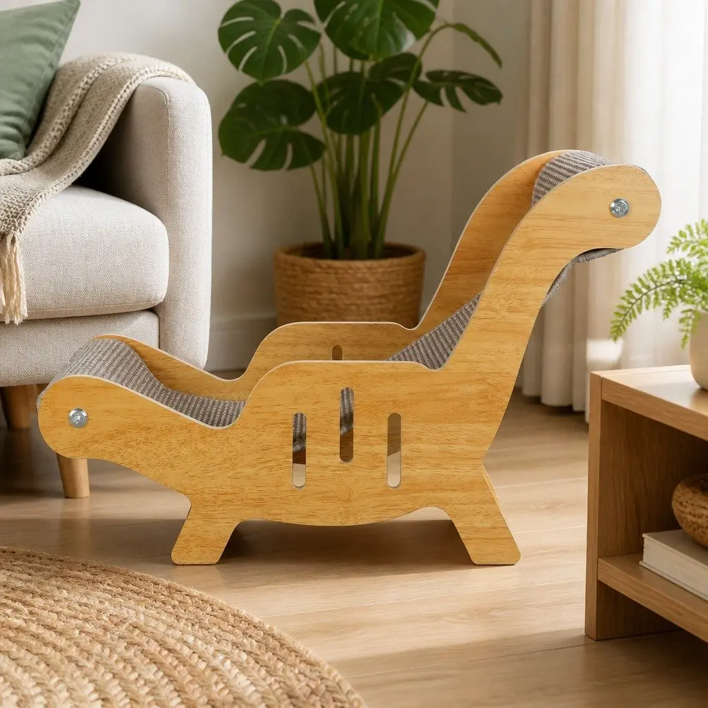 Cat Scratcher Bed Two-in-One Resting Pad Indoor Furniture 48cm L x 31cm W x 31cm H