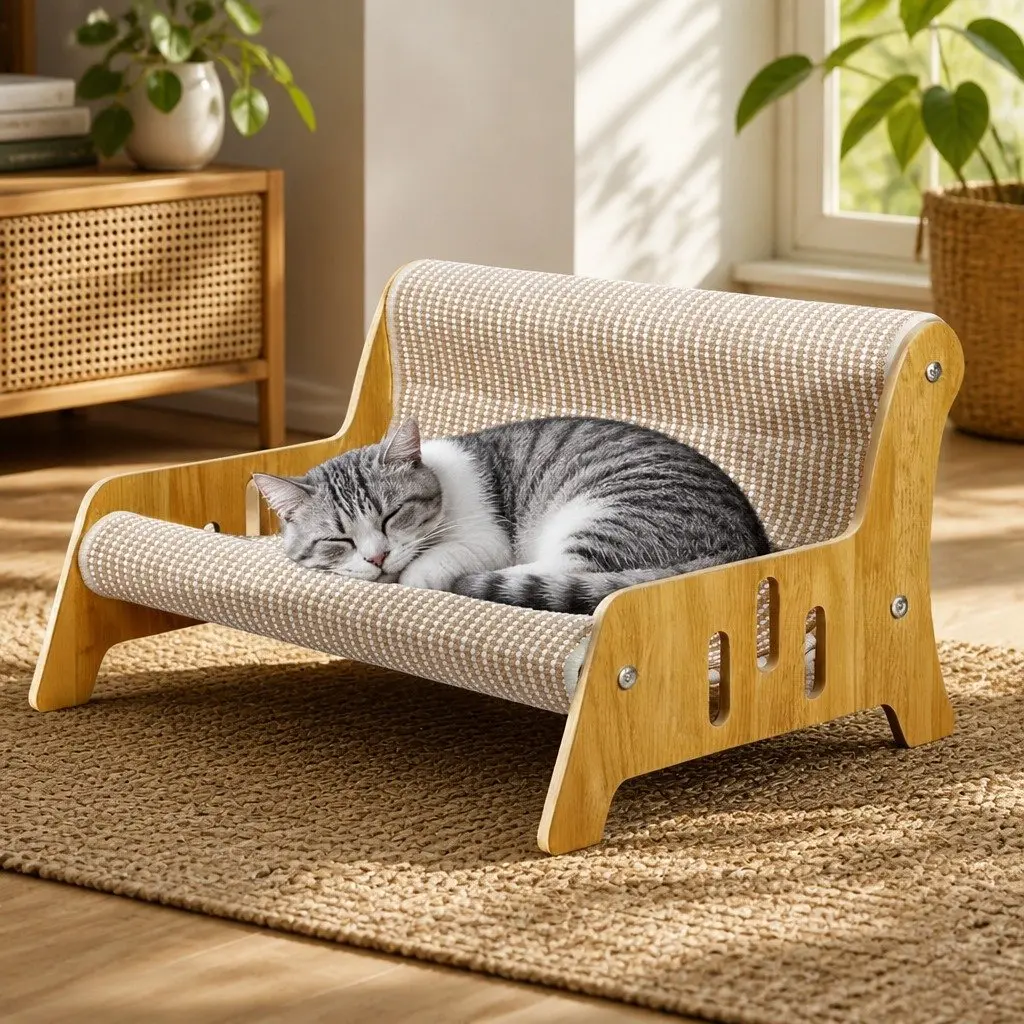 Cat Scratcher Bed Lounge Chair 52cm Scratching Pad Indoor Furniture Resting