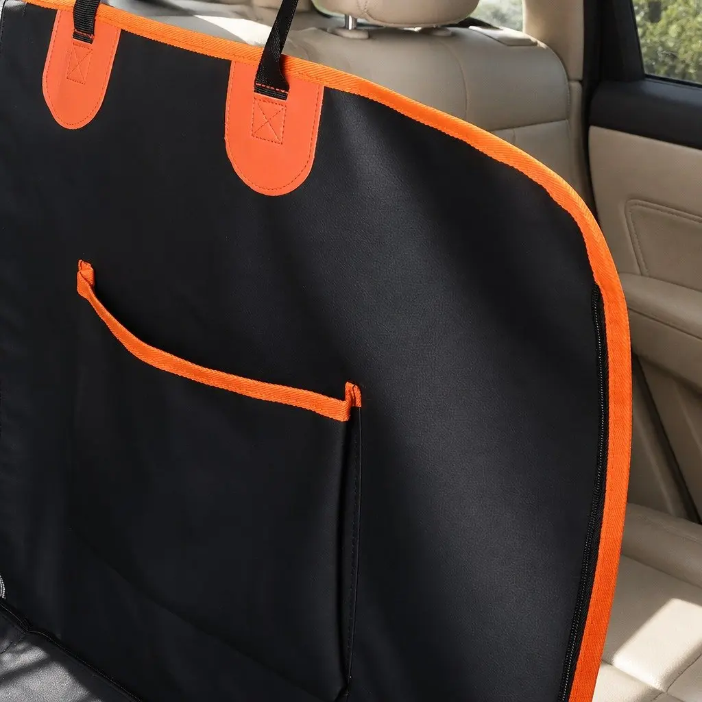 Dog Car Seat Cover Pet Back Seat Hammock 4-in-1 Convertible Cargo Liner