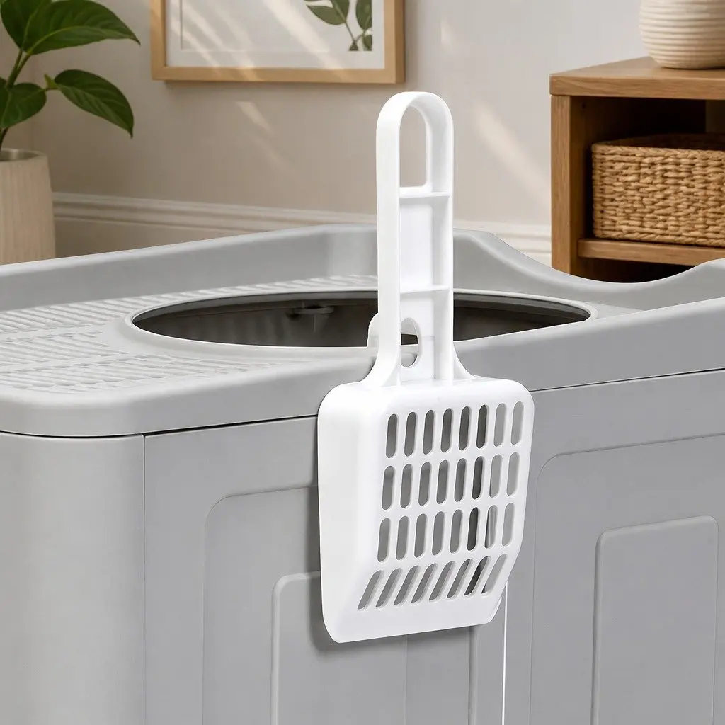 Cat Litter Box Top Entry Foldable Covered Tray Enclosed Private Space Grey 50cm x 40cm x 40cm