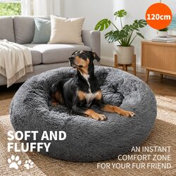 Your Pet's Calming Bed - Soft and Secure Dark Gray Mat