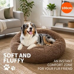 Friendly XL Round Dog Bed 100cm for Your Pet