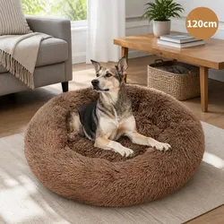 A Cozy Retreat: XXL Round Pet Dog Bed for Your Pet
