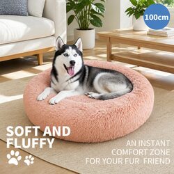 Friendly XL Pink Dog Bed for Your Pet