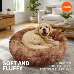 Friendly Round Nest Pet Bed for Your Furry Companion