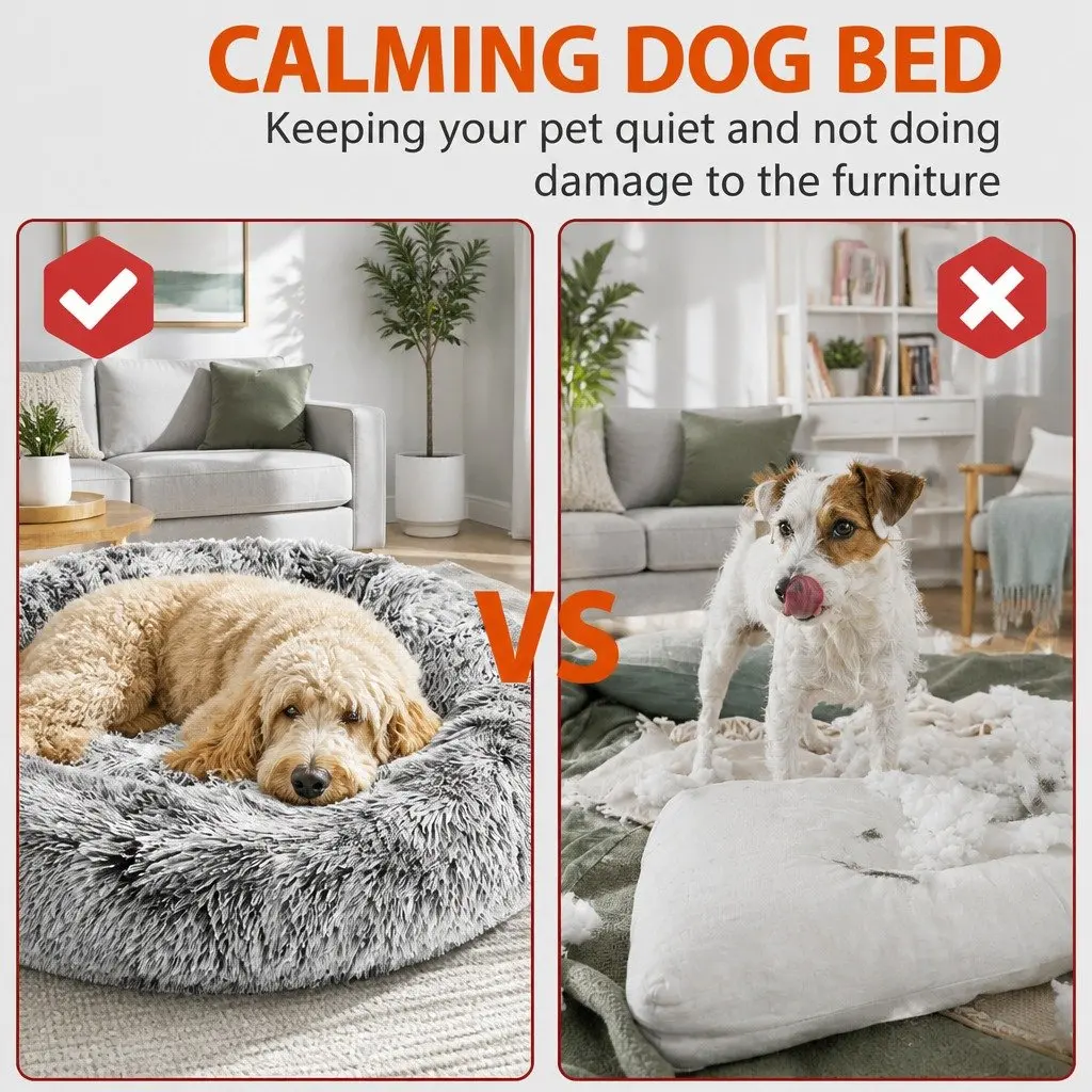 Dog Cat Calming Cave Sleeping Mat Washable Extra Large 100cm