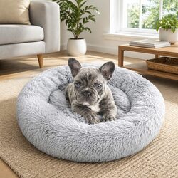 Friendly Round Nest Bed for Pet Relaxation