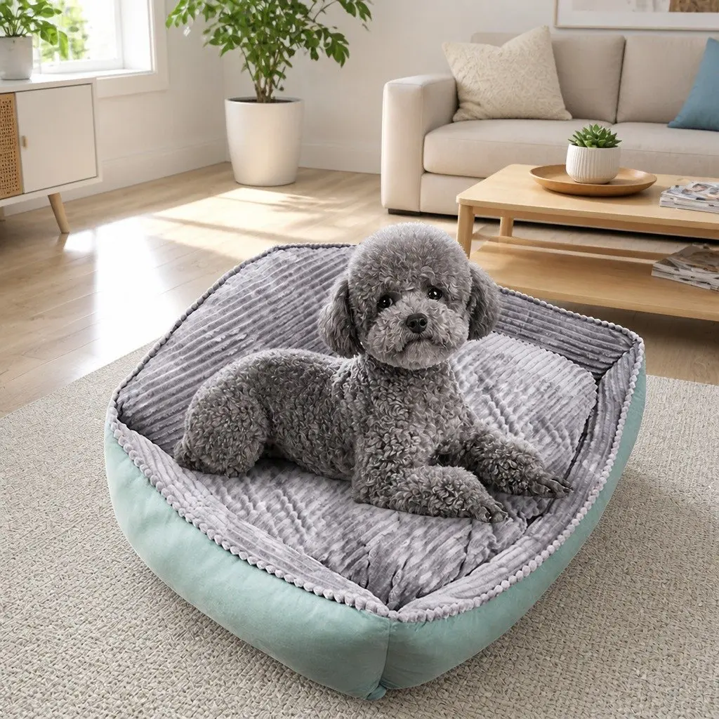 Dog Bed Soft Warm Removable Washable High Back S Size
