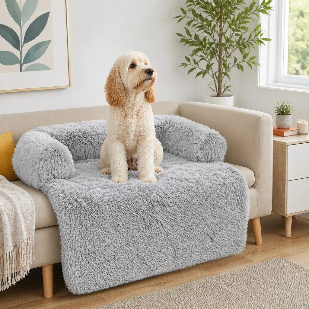 Pet Sofa Bed Calming Waterproof Cover Protector Large