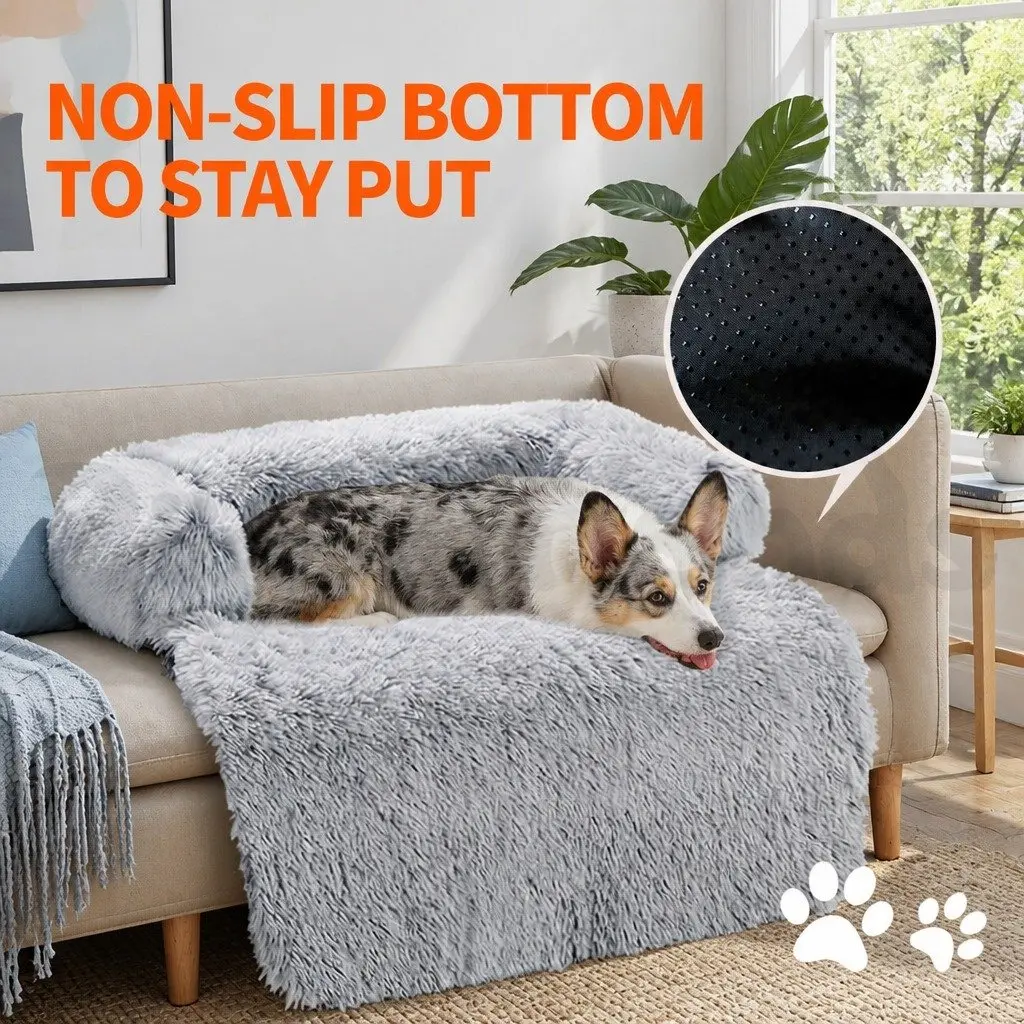 Pet Sofa Bed Calming Waterproof Cover Protector Large