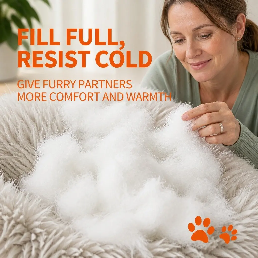 Pet Sofa Bed Waterproof Calming Plush 76x76x15cm