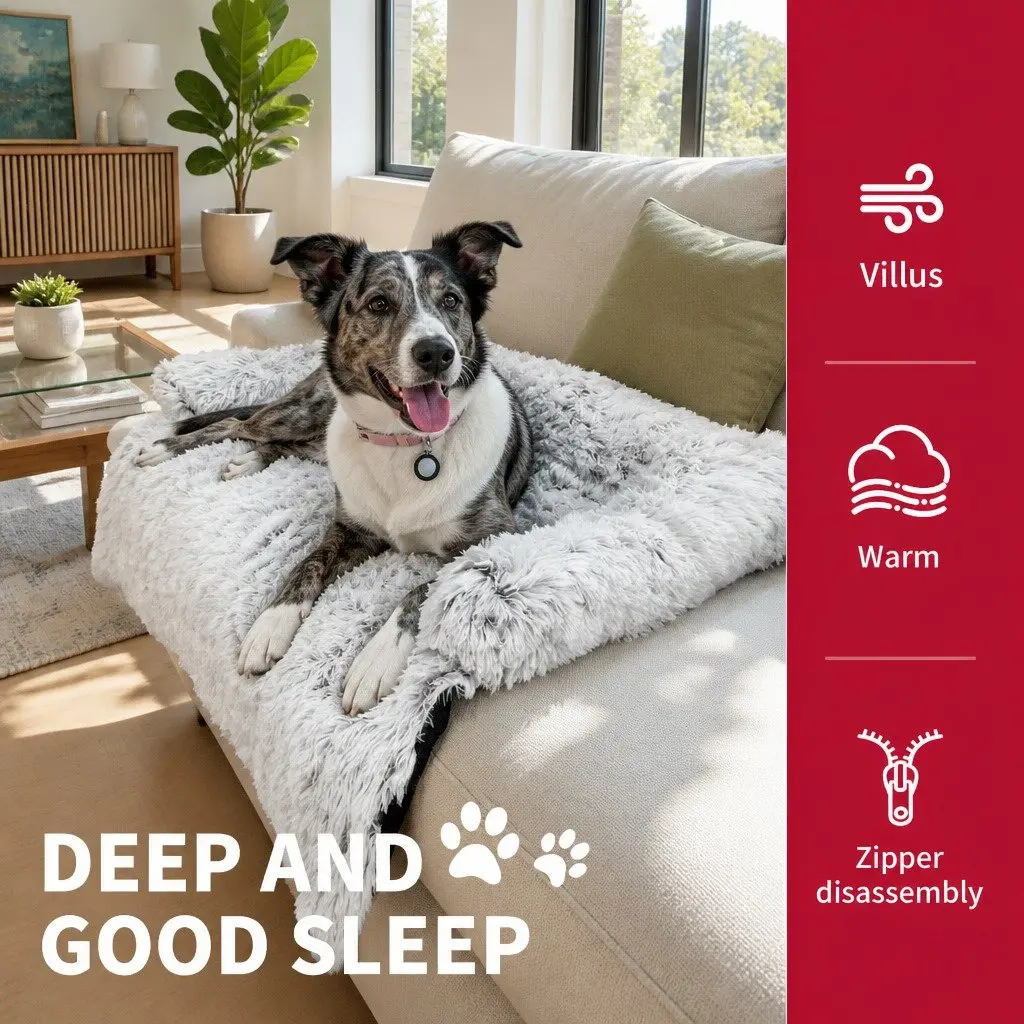 Pet Sofa Bed Calming Waterproof Cover Protector XL Size