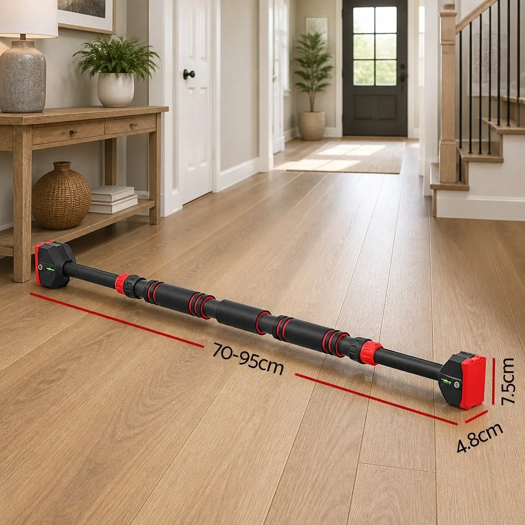 Pull Up Bar Doorway Chin Up Horizontal Bar 70-95cm Adjustable Home Gym Exercise