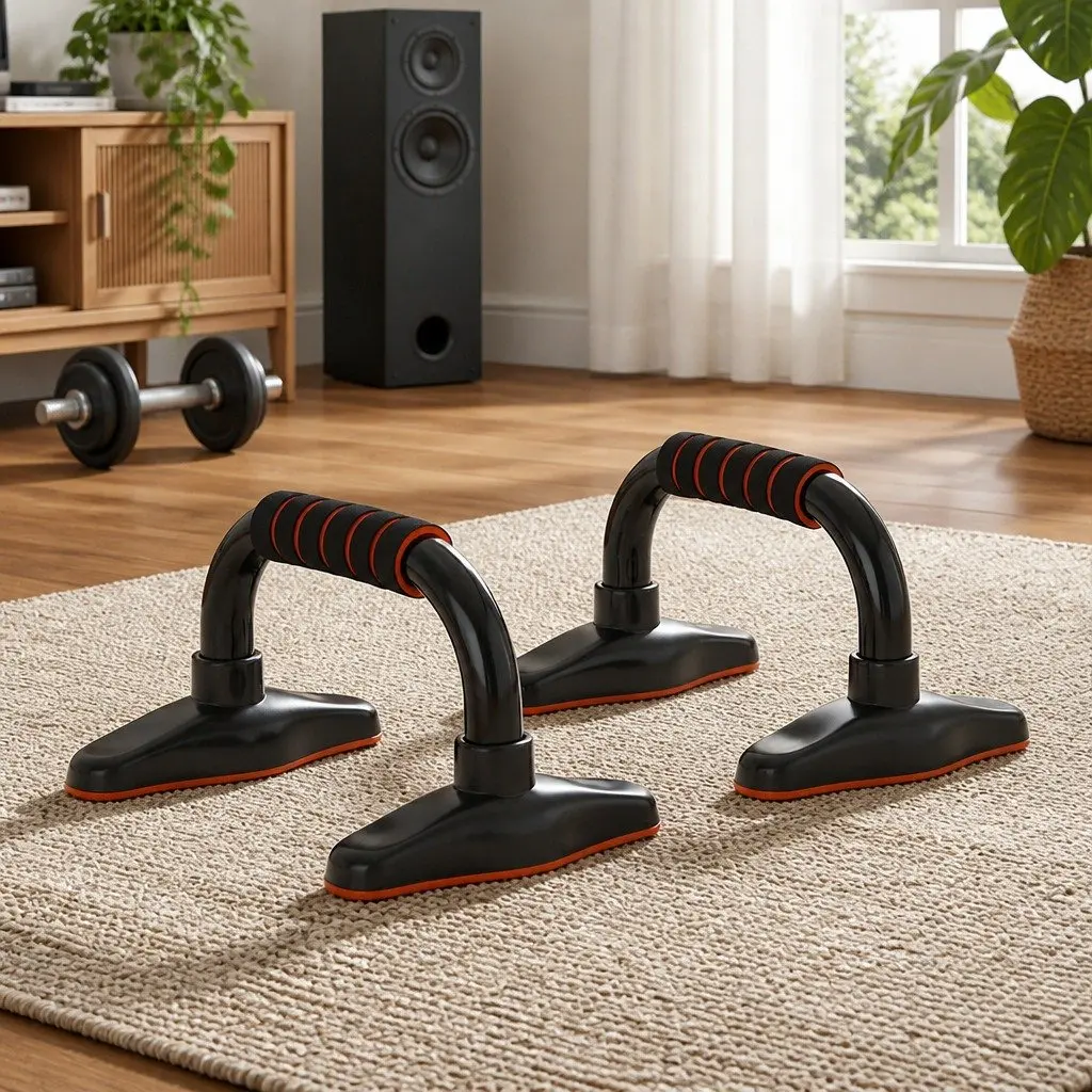 Push Up Bars Stands Parallel Handles Home Gym Fitness Strength Training Exercise